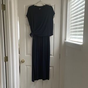 Sweaty Betty Navy Tie-Waist Maxi Dress M